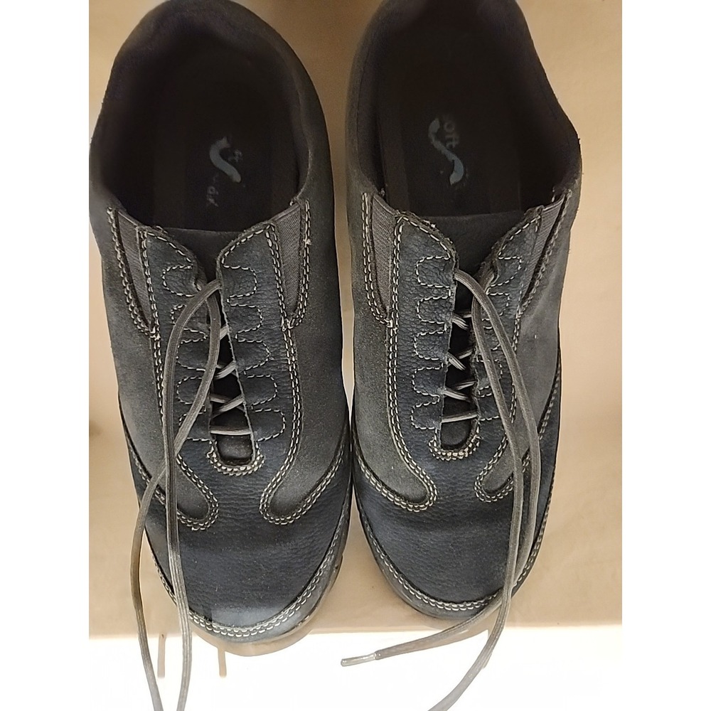 SoftWalk Paloma Womens‎ Black Leather Nubuck Lace Up Comfort Shoes S1310-450